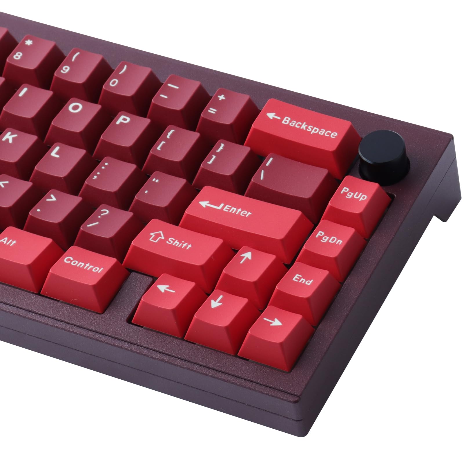 Hyekic Custom 173 Keys ABS Double-shot Cherry Profile Keycaps Set with 7U Spacebar, UK Layout, Cherry MX Switch Compatible, Mechanical Keyboards
