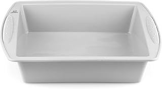 Backefix eckige Kuchenform Silikon - flexibel grau, antihaftende Backform Kuchenform 20 Ø