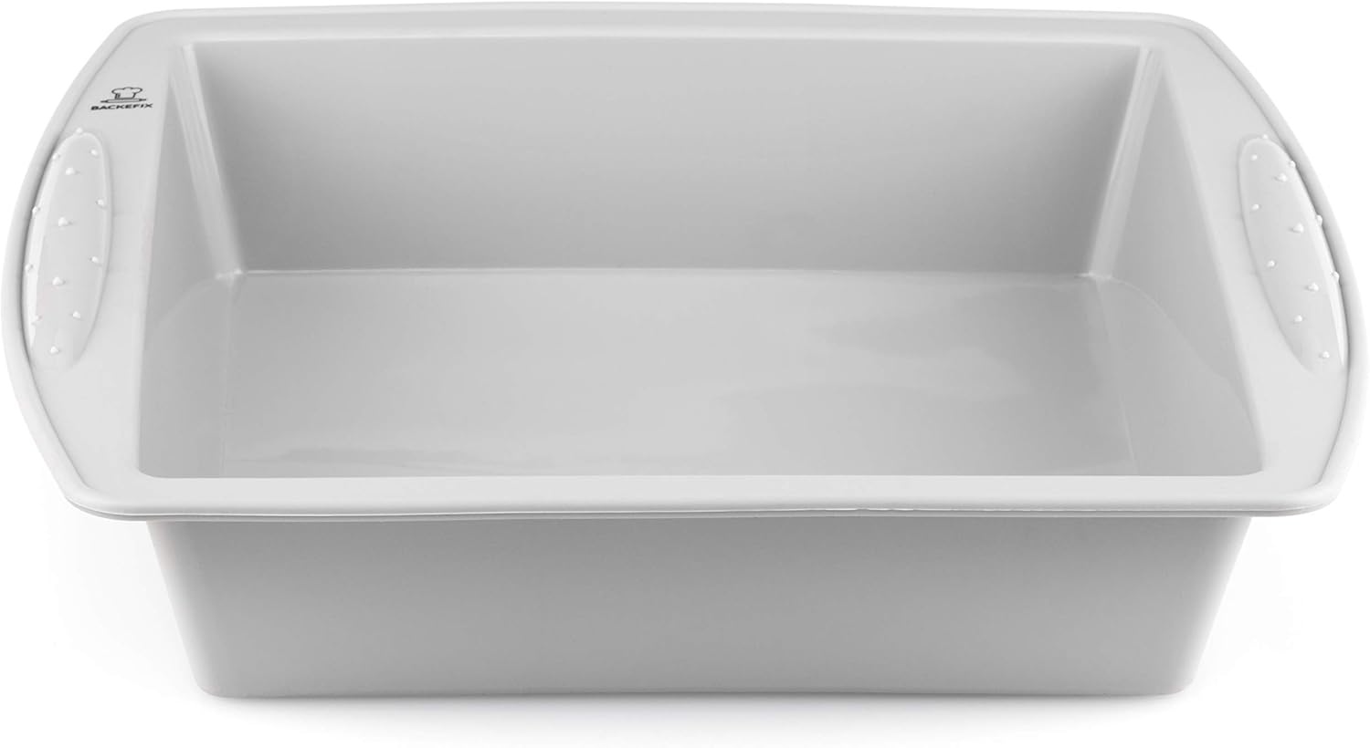 Backefix eckige Kuchenform Silikon - flexibel grau, antihaftende Backform Kuchenform 20 Ø