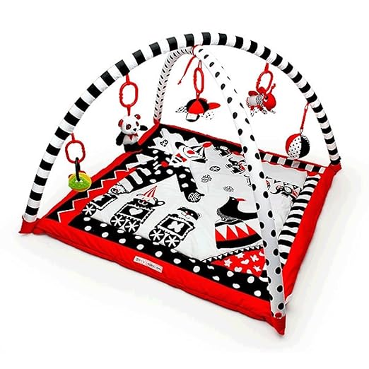 Black, White & Red Activity 3D Playmat & Gym