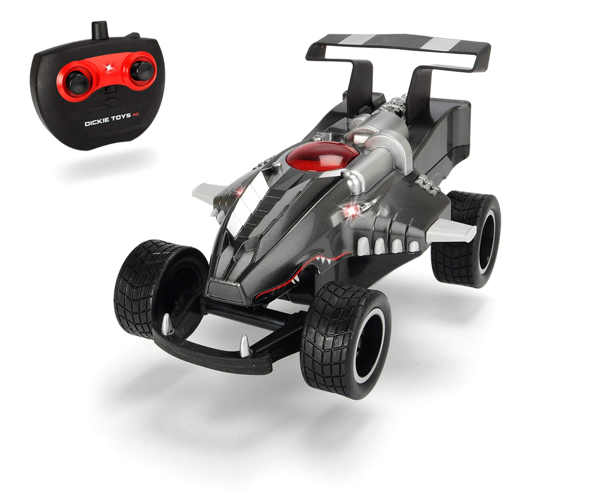 Dickie Toys 201119138 G-Wolf RC Vehicle with Flip Function, Remote Controlled Car with a Speed of up to 10 km/h, 2.4 GHz, Grey