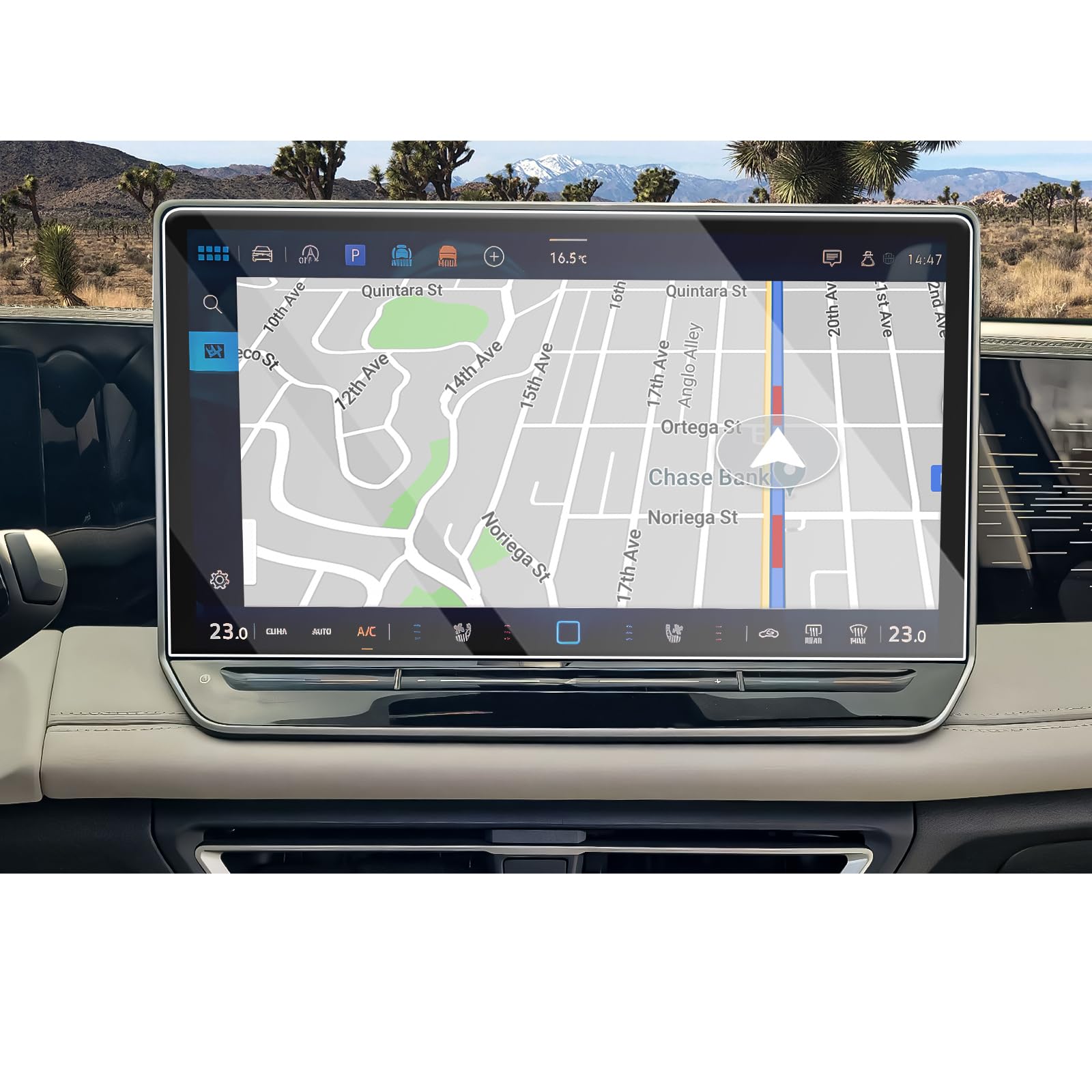 CDEFG Compatible with VW Tiguan 3 2024 Life Elegance R-Line Goal Navigation Screen Protector, 9H Scratch-Resistant 15 Inch GPS Transparent Car Navigation Film Tiguan MK3 2024 Accessories