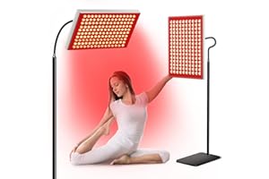TUOHUN Red Light Therapy for Body & Infrared Light Therapy Lamp - 660nm Red + 850nm Near-Infrared LED Panel with Adjustable Stand, Clinical Grade at-Home Device for Skin & Muscle Support