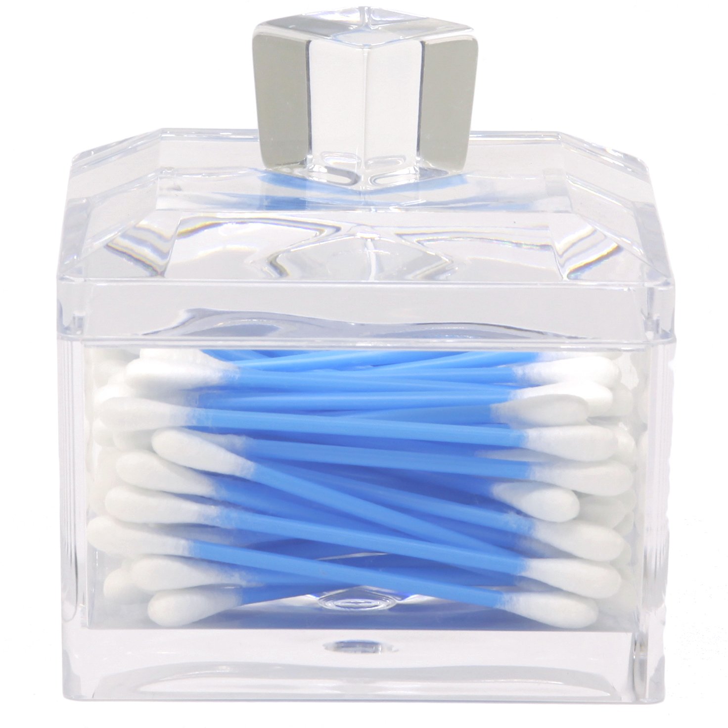 Modern Faceted Square Acrylic Cotton Ball Holder eBay