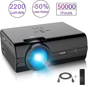 Proyector de Vídeo, LESHP LED Proyector Portátil Full HD 1080p ...