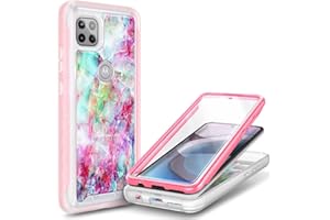 NZND Compatible with Motorola Moto One 5G Ace Case (One 5G UW Ace) with [Built-in Screen Protector], Full-Body Protective Shockproof Rugged Bumper Cover, Impact Resist Durable Case (Fantasy)