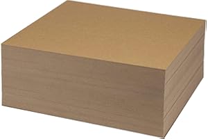 Samsill Chipboard Sheets 8.5 x 11 Inches, 100 Pack, Acid Free, 0.057” Heavy Weight, Brown, Create Three-Dimensional Embellishments for Cards, Mixed Media, Crafts, Fabric Organizer