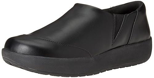 Amazon Essentials Women's Comfortable Slip Resistant Service Shoe, Black, 6.5