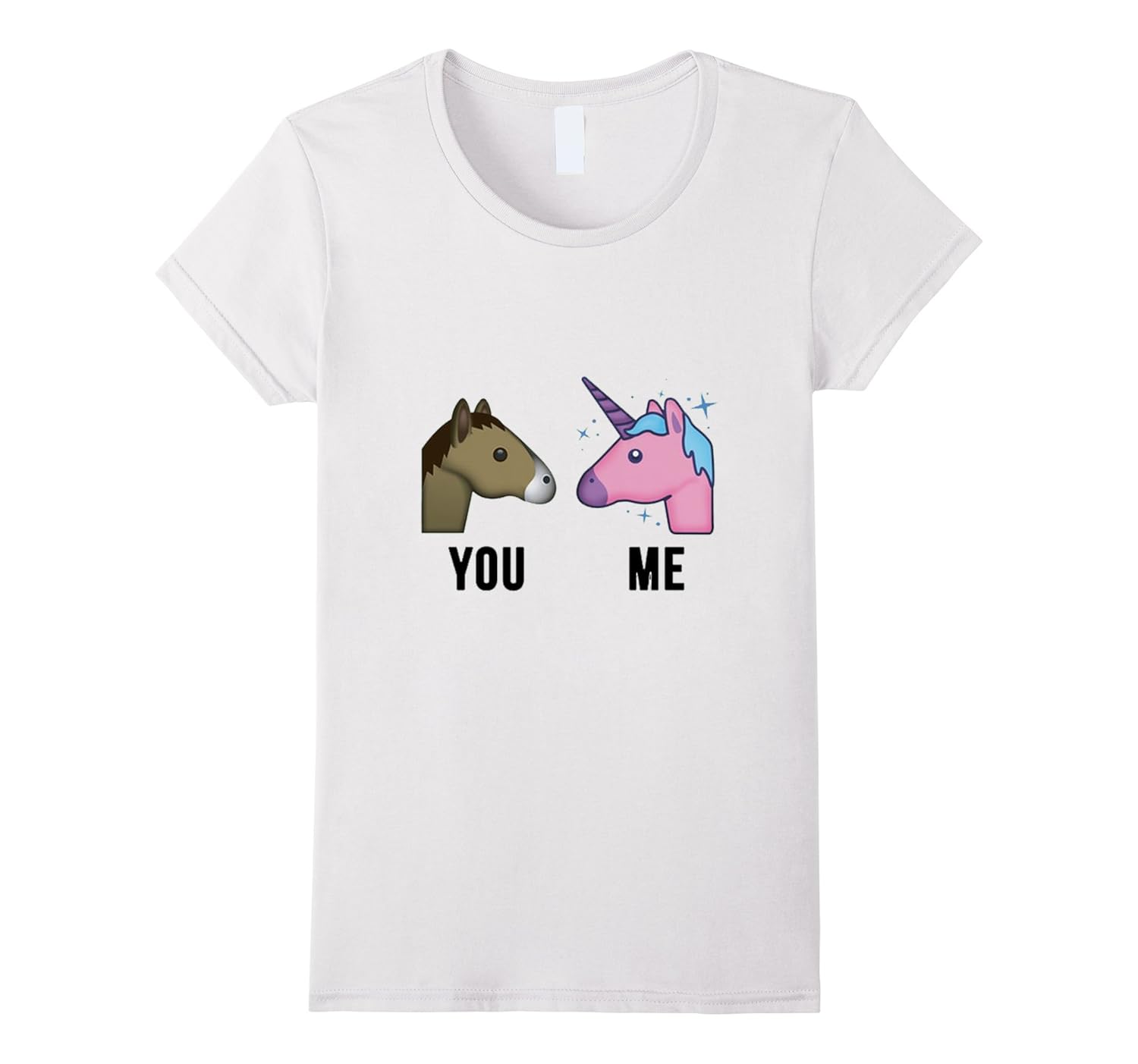 ShirtWerks You Horse, Me Unicorn Emoji T-Shirt