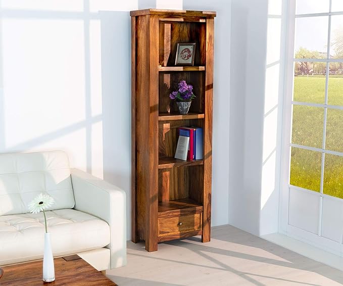 HAISER Interieur - Massives Echtholz-Bücherregal 178 cm Palisander Sheesham Regal