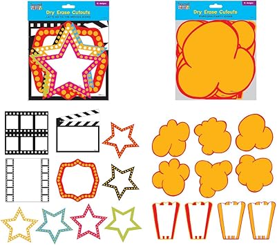 Amazon Com Dry Erase Movie Cutouts 10 Pack Flomo Movie Night