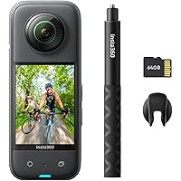 Insta360 Get-Set Bundle- Insta360 X3 Waterproof 360 Camera with 1 2 48Mp Sensors, Active HDR Video, 72Mp 360 Photo, 4K Single