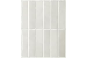Smart Tiles Peel and Stick backsplash tiles, Morocco Grey/White, 5 Wall Panels (11,43"x9") for Kitchen Backsplash & Bathroom 