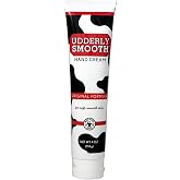 Udderly Smooth Hand Cream, non-greasy skin moisturizer for dry skin, lightly fragranced 4 Ounce tube