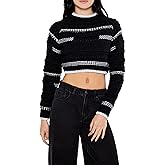 Forever 21 Womens Textured Two-Tone Sweater