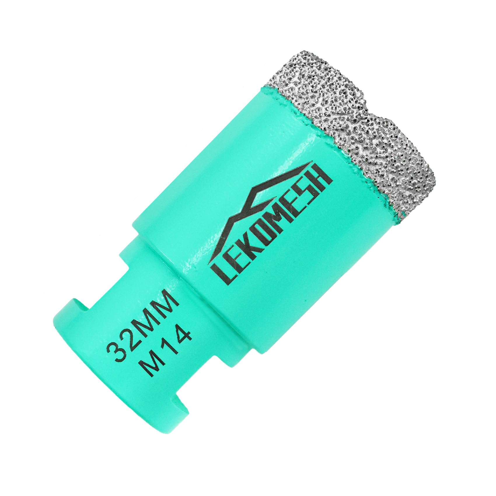 LEKOMESH Diamond Core Drill Bits 32MM - Vacuum Brazed Diamond Hole Saw for Porcelain, Ceramic, Marble, Granite, Stone, Quartz - M14 Thread for Angle Grinder — image 1