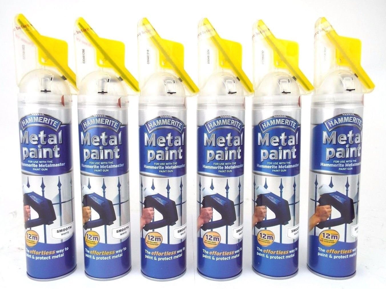 6 X Metalmaster Hammerite Métal Peinture 360 ml Blanc lisse Amazon.fr