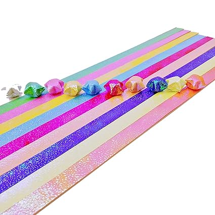 Amazoncom 5080pcs Cute Folding Kit Lucky Origami Rainbow
