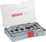Bosch Professional 6 pc Trim & Edging Router Bit Set 1/4 in Shank view 1