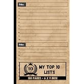 My Top 10 Lists: Favorite Things Record Notebook | Top 10 Ranking List | Top Ten Tracking Journal