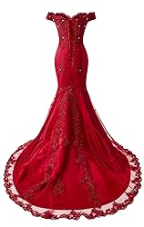 Off The Shoulder Mermaid Prom Dresses Long