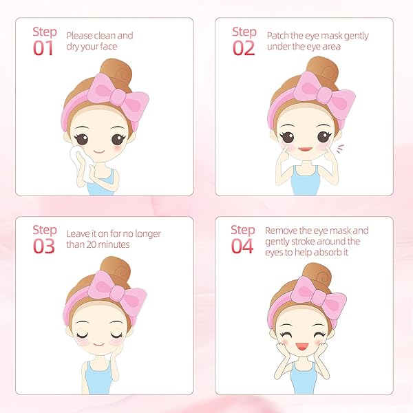 OZFU UNDER EYE PATCHES (30 PAIRS), EYE MASK FOR PUFFY EYES, DARK CIRCLES,BAGS AND WRINKLES WITH COLLAGEN,RELIEVES PRESSURE AND REDUCES WRINKLES