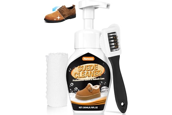 Nanoxa Suede Shoe Cleaner, Suede & Nubuck Cleaner, Shoe Cleaning Kit Removes Dirt and Stains for Suede, Boots, Sneakers