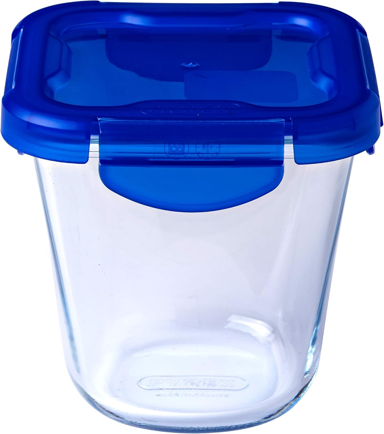 Cook&Go - “Pasta Box” glass storage container with waterproof lid 12x12cm, Blue - Image 3