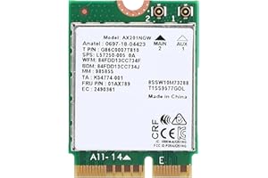 Xiuganpo Stay Connected with The AX201NGW WiFi 6 Gigabit 2400M Card for 5.0, MUMIMO, M.2.CNVio2 Interface, 10 X 64 Bit, for S