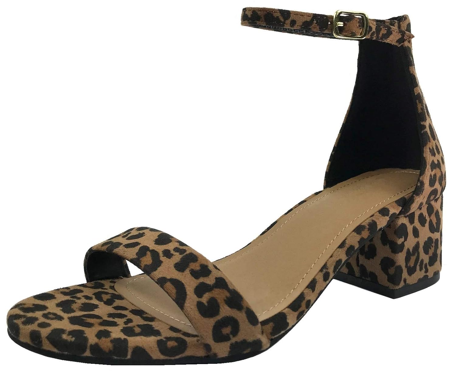 city classified leopard sandals