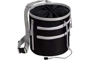 Chalk Bag for Rock Climbing Chalk Bucket - Large Bouldering Chalk Bag Rock Climbing Gear (Upgraded)