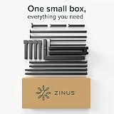 Zinus Elias Double Bed Frame with Storage 135 x 190 cm Black view 5