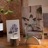 Tosnail Rustic Wood Place Card Holders Set of 50 with Kraft Cards view 8