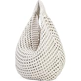 Stizimn Large Beach Bags for Women Summer Beach Tote Bag Aesthetic Tote Bag Hippie Bag Knit Bag