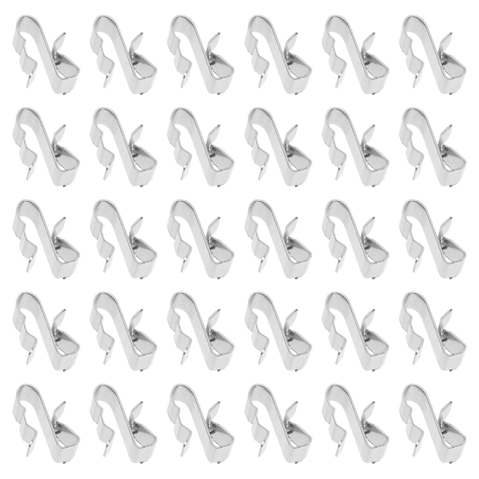 50Pcs Metal Wire Clips for Trailer Trailer Frame Cable Clamp for Solar Panel Solar Photovoltaic Cable Clips