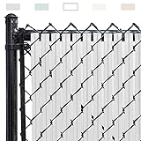 Chain-Link Fence Blade Slats with Bottom Lock