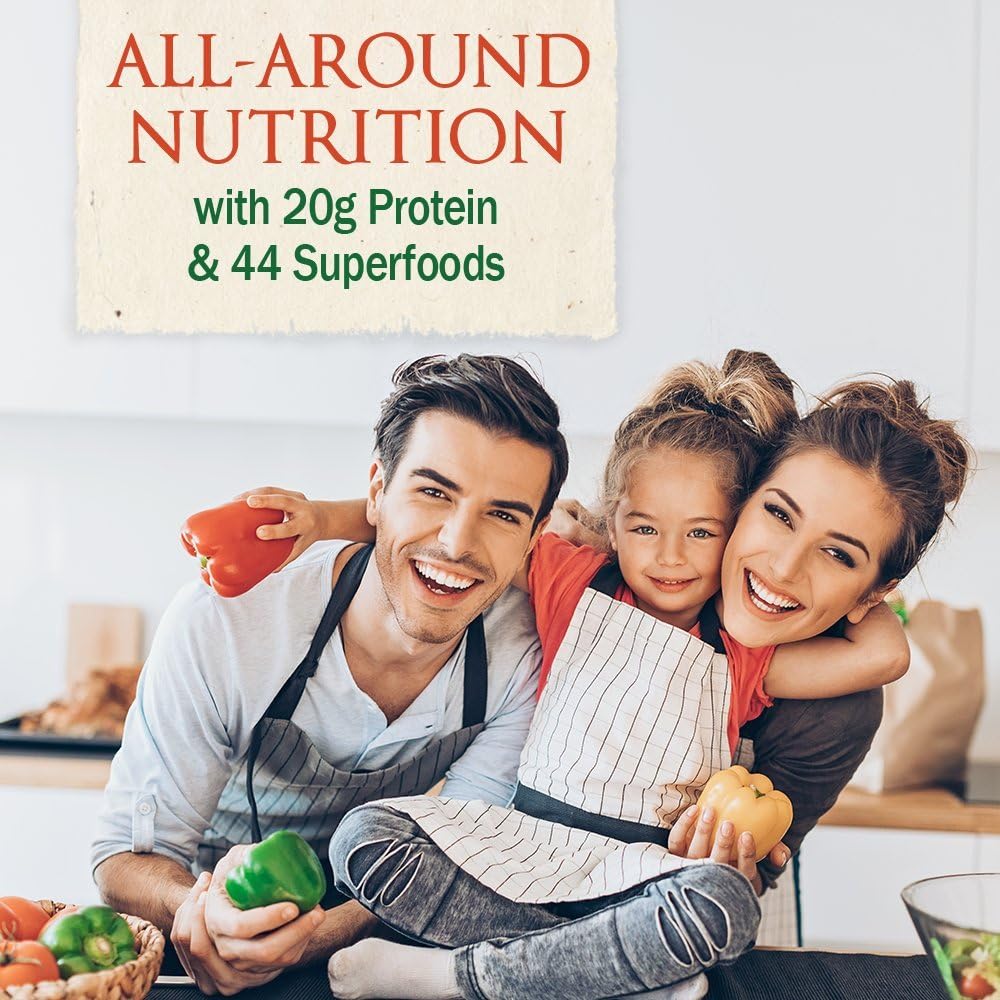 Garden of Life Meal Replacement Vanilla Chai Powder, 28 Servings, Organic Raw Plant Based Protein Powder, Vegan, Gluten-Free: Health & Personal Care