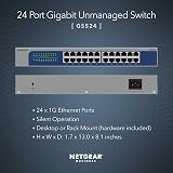 NETGEAR 24-Port Gigabit Unmanaged Switch GS524 Desktop Wall Rack Mount view 2