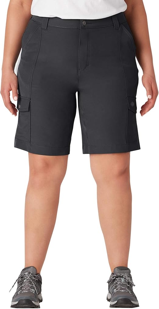 Dickies Women's Plus Size TempIQ Cargo Short, Black, 24 Amazon.co.uk