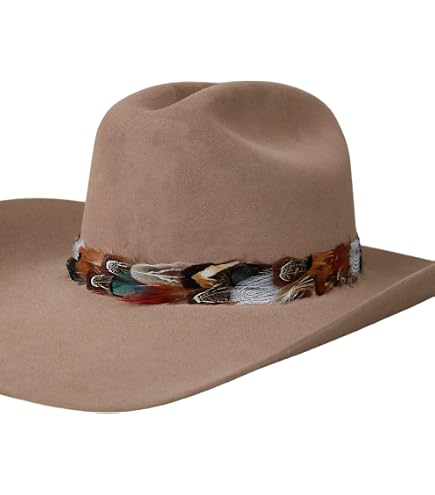 Amazon.com: Feather Hat Band - Adjustable Cowboy Hat Band  display picture 3