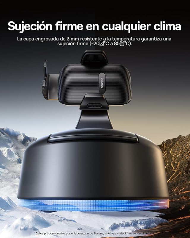 Suporte para telemóvel de ar C03, ventosa para automóvel, suporte universal para tablier e para-brisas, dupla rotação de 360° para iPhone Samsung Todos os smartphones