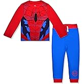 Marvel Spider-Man Boys Long Sleeve Shirt and Pants Set for Toddlers