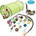 HEPAZ Katzen Spielzeug Set - 24 Teile Mit Tunnel, Bällen Und Federn