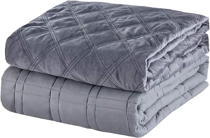 3.0 Weighted Blanket 20 lbs Queen Size with Removable Cover Double
