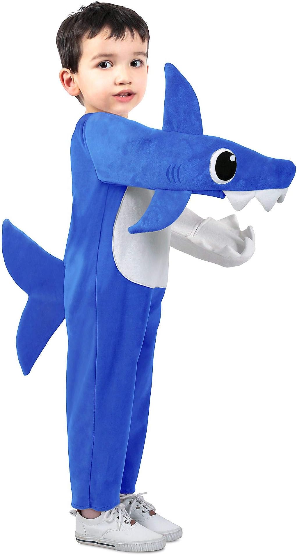 Daddy Shark Costume for Toddlers, Includes a Jumpsuit, Fins, and a Tail