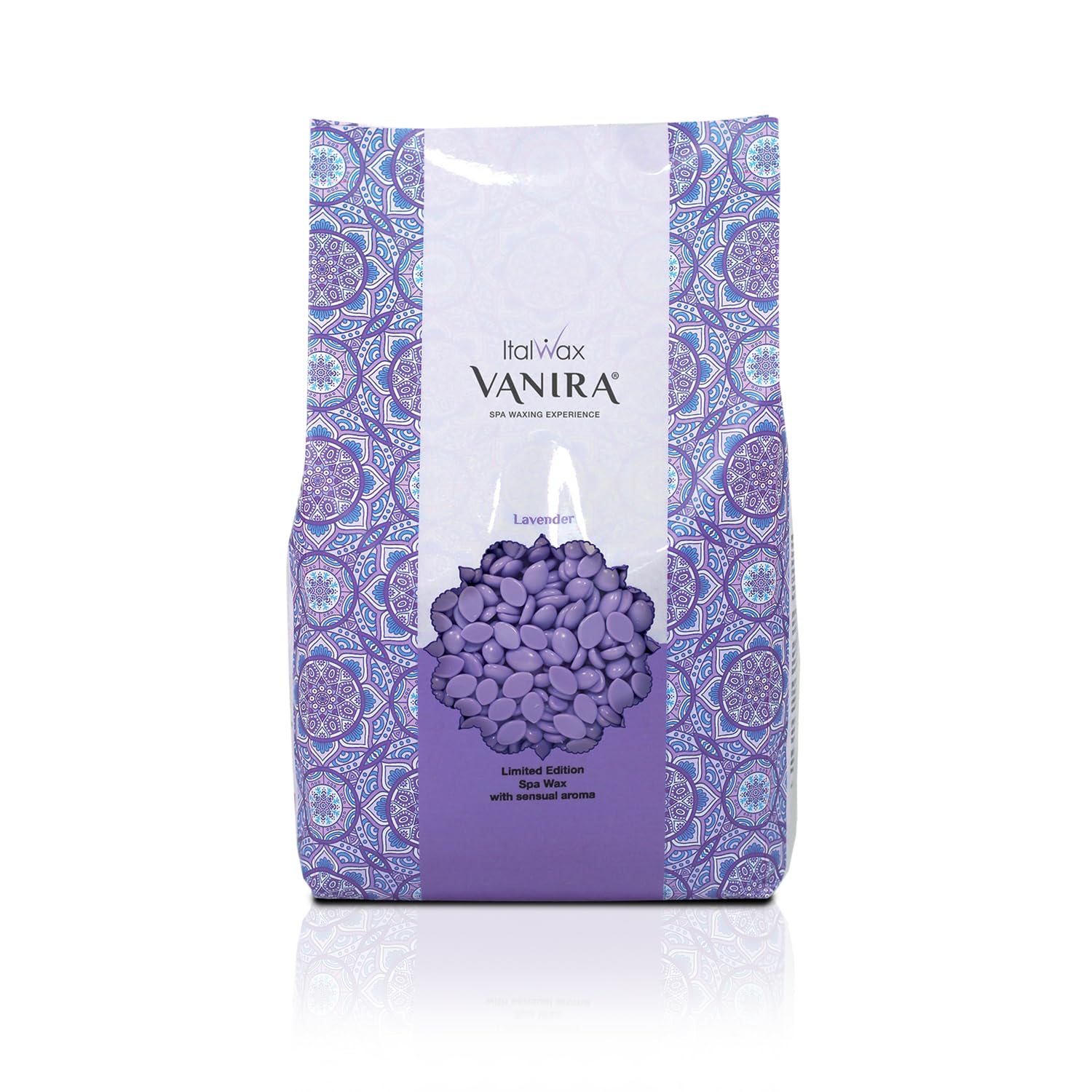 Italwax Vanira Lavender – 1Kg (2.2 lbs) Hard Wax Beads for Professional Hair Removal – Ideal for SPA Waxing – Soothing Lavender Scent