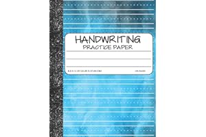 Handwriting Practice Paper: Dotted Mid-lines Uppercase and Lowercase Writing Sheets Notebook For Kids (Kindergarten To 3rd Grade Students)