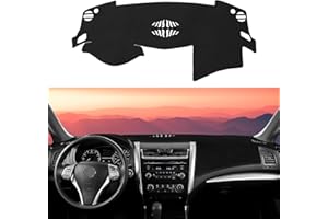 Rilsen Dashboard Cover Mat Custom Fit for Nissan Altima 2013-2018 Dash Cover Nonslip Dash Mat Protector Sunshade No Glare Black