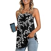 LONGYUAN Women's Tank Tops 2026 Summer Tunics Casual Sleeveless Shirts Ladies Loose Fit Blouses S-4XL