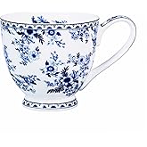 LanHong 16 oz Floral Mugs Bone China Mug Elegant Floral Coffee Tea Cup - Microwave Dishwasher Safe Mug Perfect for Coffee, Tea,Hot Beverages - Ideal Gift for Friend Colleague Dad Mom